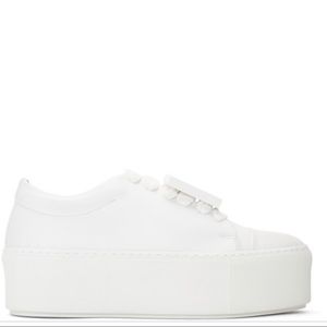 Acne Studios White Drihanna Platform Sneakers